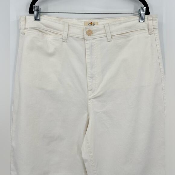 Marine Layer Cream Wide Leg Pants - Picture 10 of 14